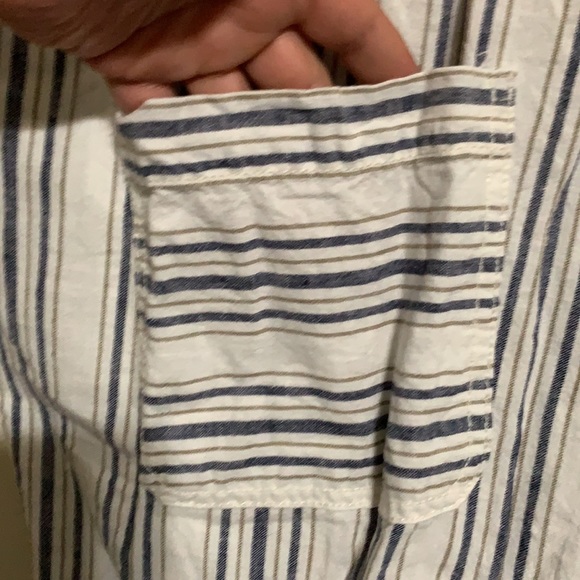 Linen Blue and White Pant 14 - Picture 5 of 6